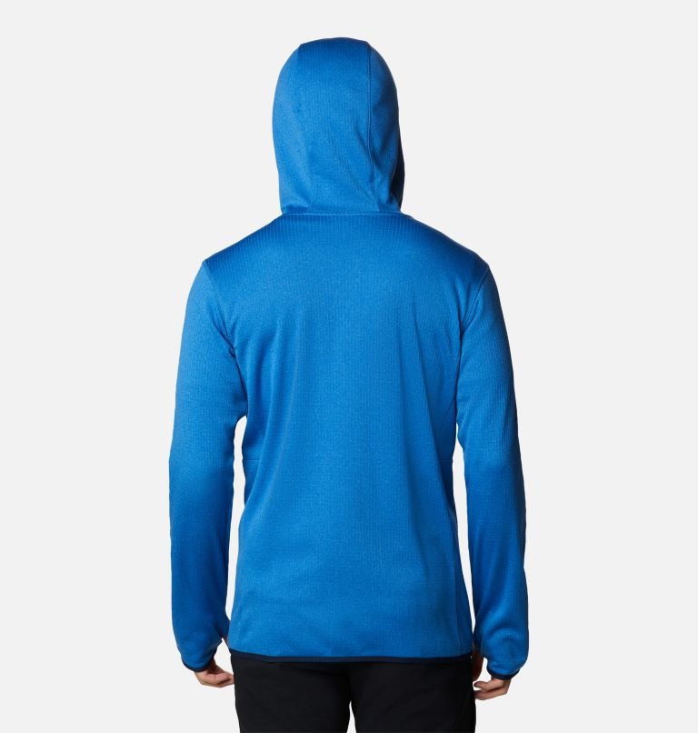 Men's Columbia Park View Full Zip Hoodie Fleece Jackets Blue | CA-L3106