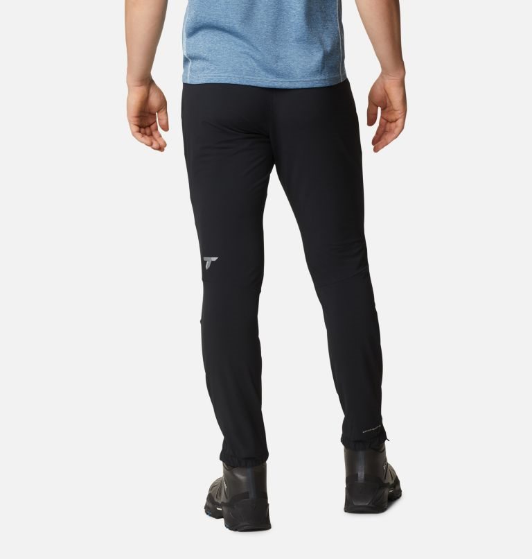 Men's Columbia Peak Pursuit Softshell Pants Black | CA-E68C4