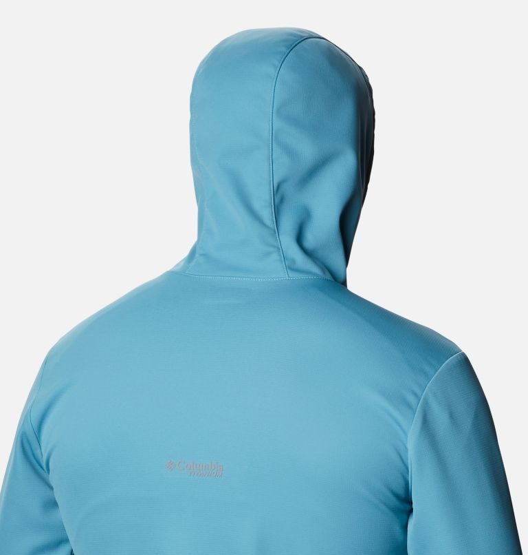 Men's Columbia Peak Pursuit Tech Hoodie Jackets Turquoise / Lemon | CA-KC601