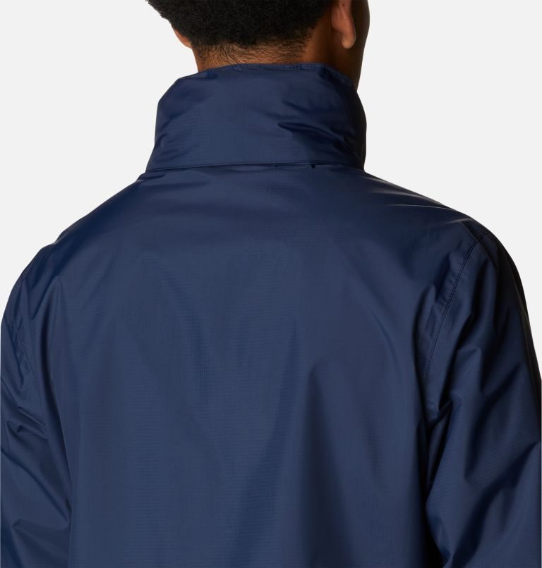 Men's Columbia Peak to Sea Rain Jackets Navy | CA-D4C8L