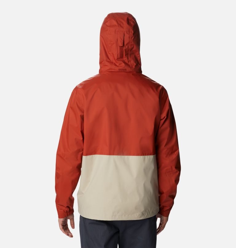 Men's Columbia Peak to Sea Rain Jackets Orange | CA-X03L4