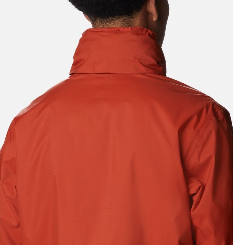 Men's Columbia Peak to Sea Rain Jackets Orange | CA-X03L4