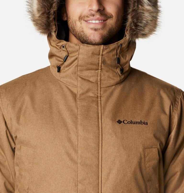 Men's Columbia Penns Creek II Parka Jackets Brown | CA-ILC83