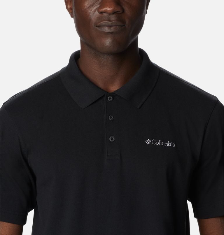 Men's Columbia Pines Terrace Polo Shirts Black | CA-H6140