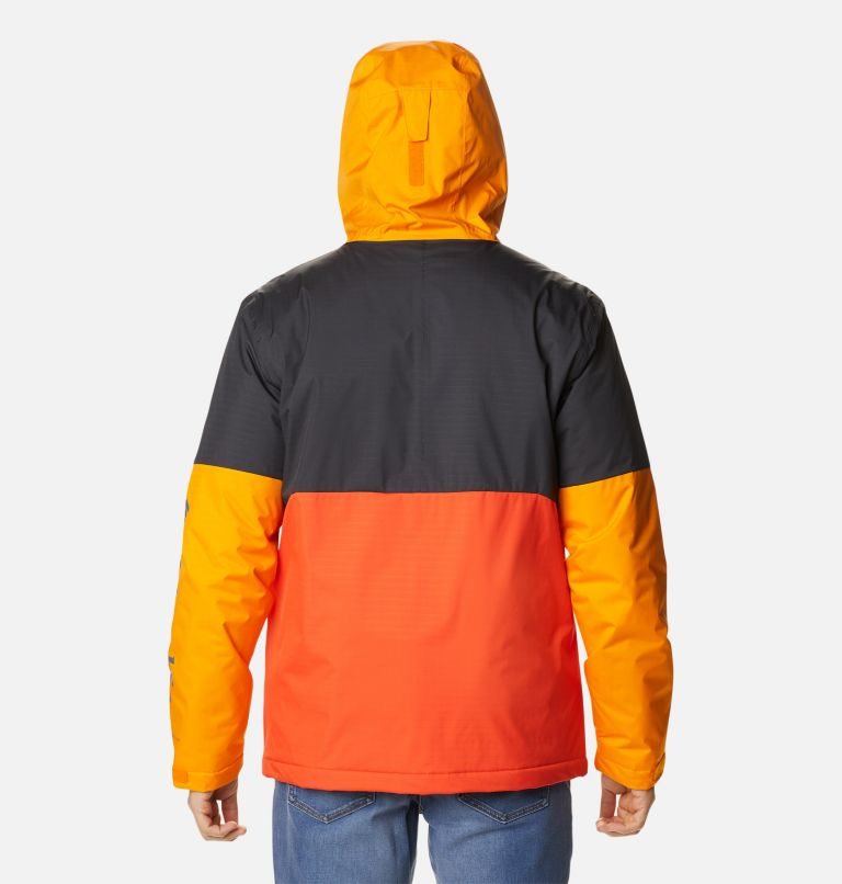 Men's Columbia Point Park Insulated Jackets Black / Orange | CA-PL4CA