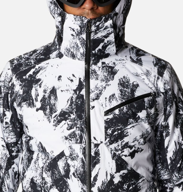 Men's Columbia Powder 8s Ski Insulated Jackets Black / White | CA-ZC518