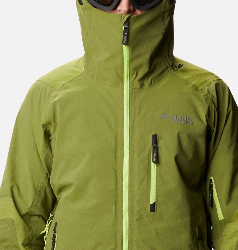 Men's Columbia Powder Chute Ski Shell Jackets Green | CA-Z463A