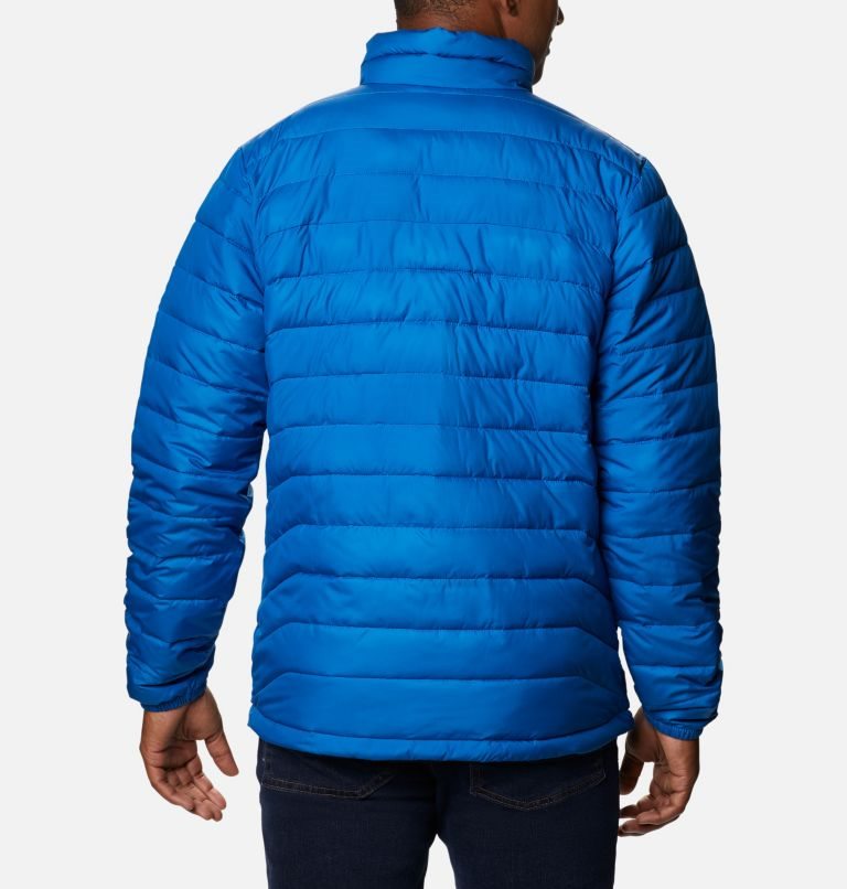 Men's Columbia Powder Lite Insulated Jackets Blue | CA-C4318