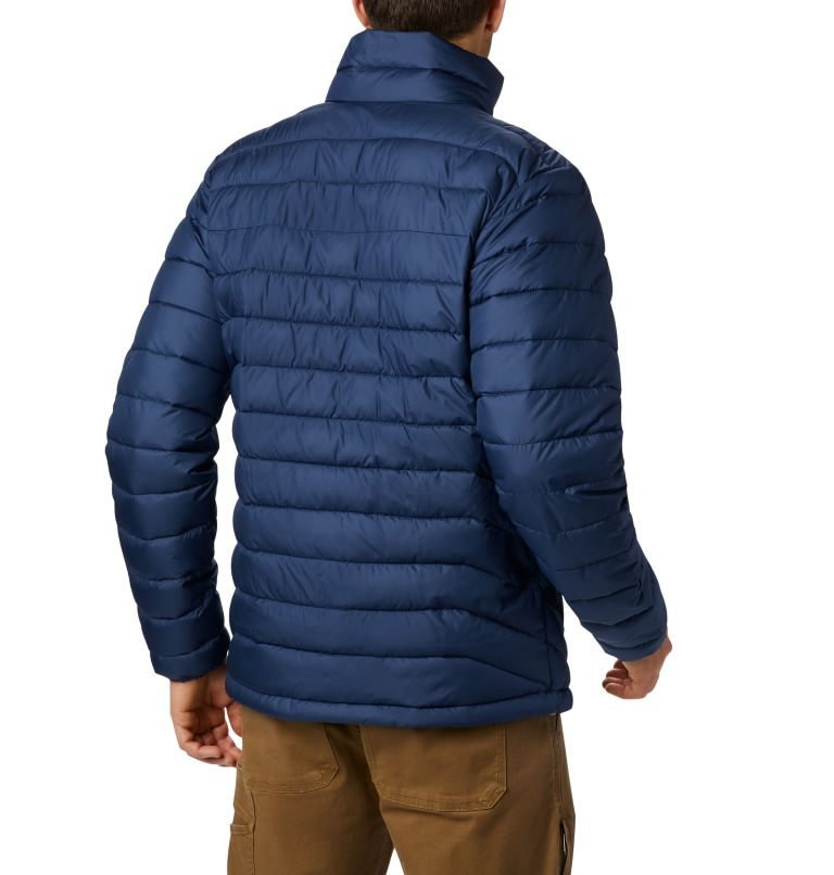 Men's Columbia Powder Lite Insulated Jackets Navy | CA-VA3C6