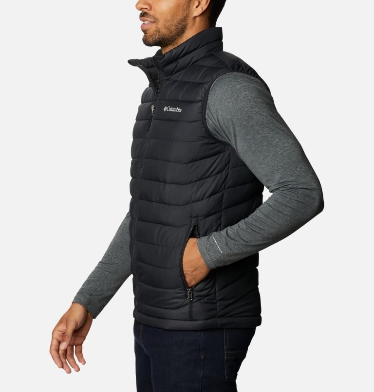 Men's Columbia Powder Lite Vest Black | CA-P035A