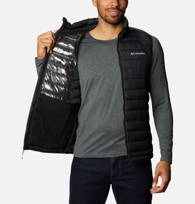 Men's Columbia Powder Lite Vest Black | CA-P035A