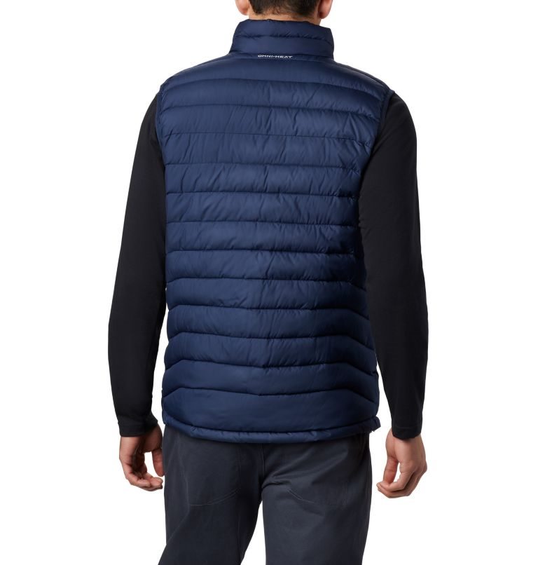 Men's Columbia Powder Lite Vest Navy | CA-V54C6