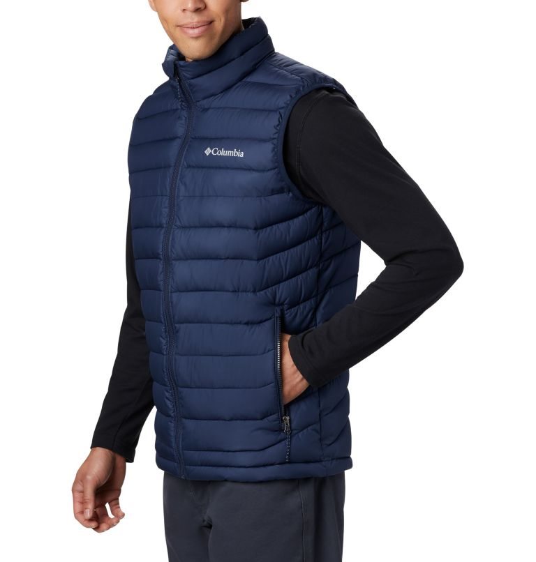 Men's Columbia Powder Lite Vest Navy | CA-V54C6