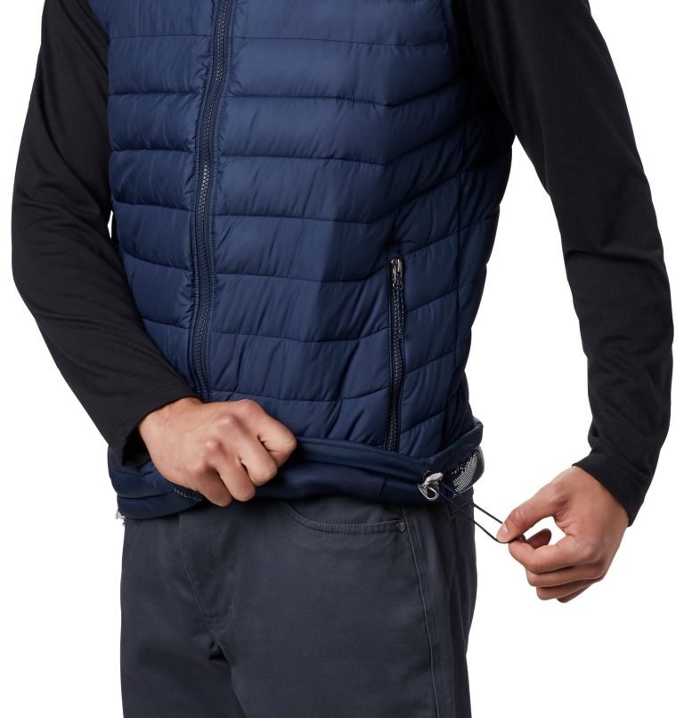 Men's Columbia Powder Lite Vest Navy | CA-V54C6