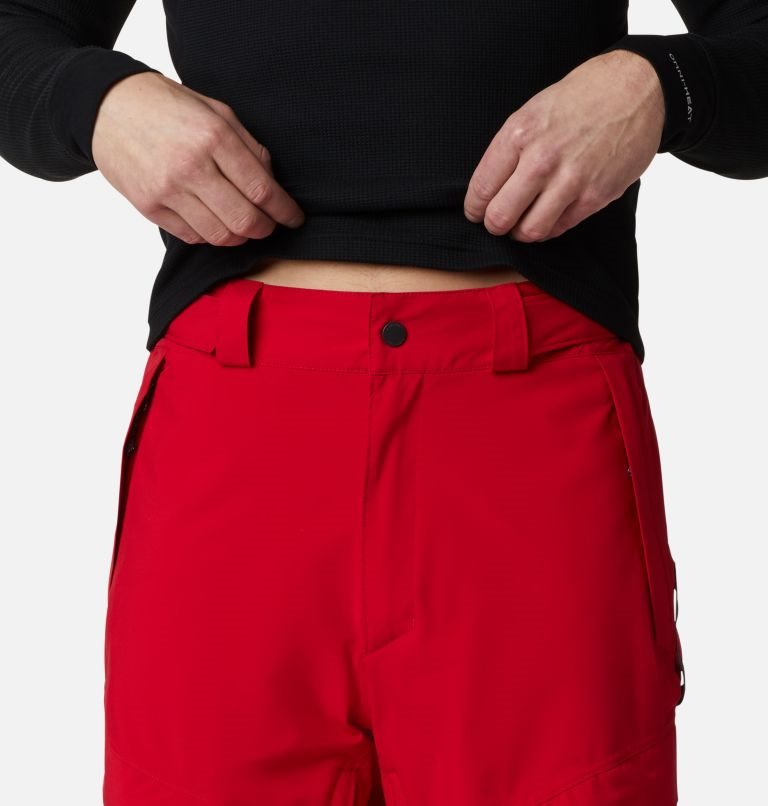 Men's Columbia Powder Stash Pants Red | CA-Y6A53