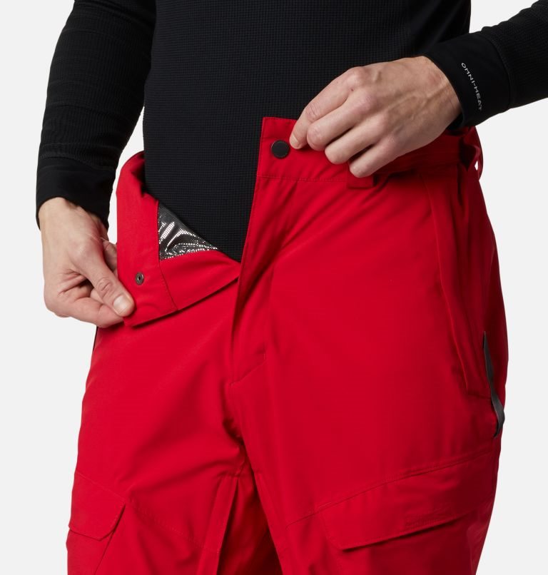 Men's Columbia Powder Stash Pants Red | CA-Y6A53