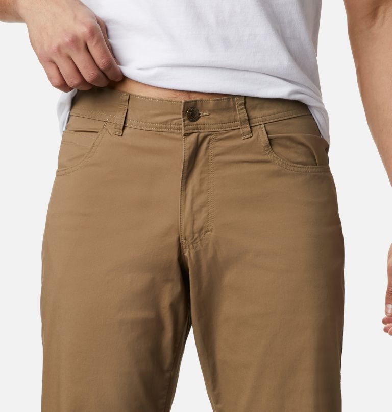 Men's Columbia Rapid Rivers Pants Brown | CA-WC015