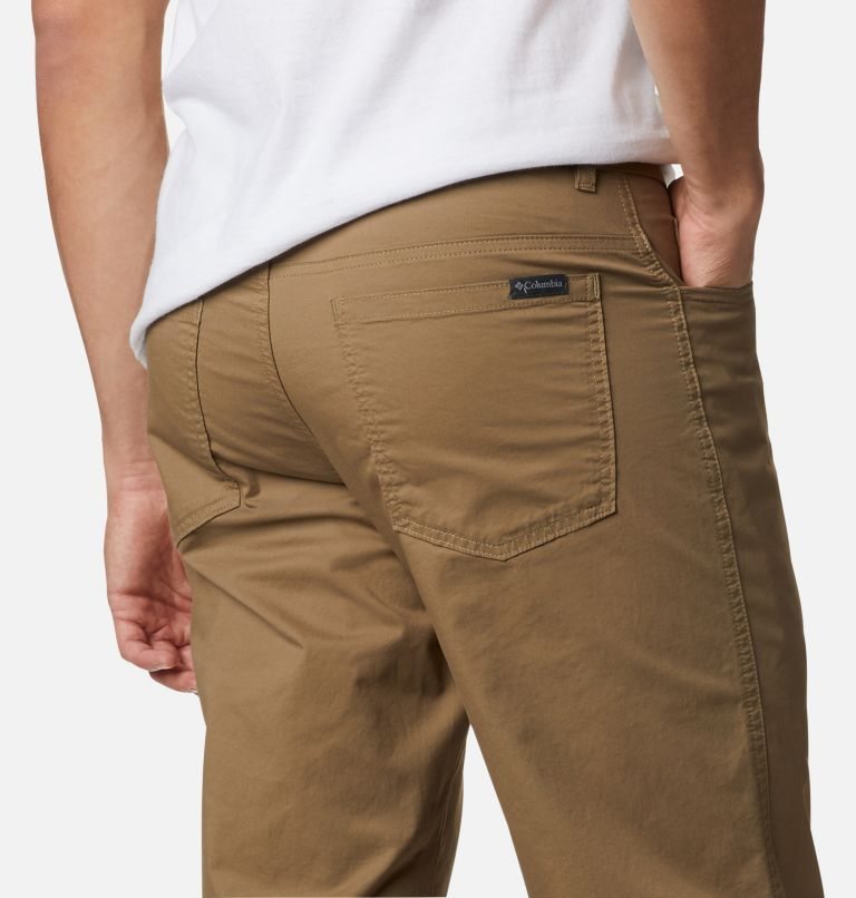 Men's Columbia Rapid Rivers Pants Brown | CA-WC015