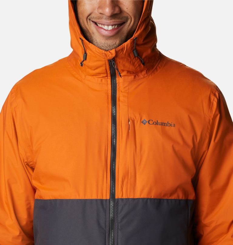 Men's Columbia Ridge Gates Interchange Jackets Orange / Black | CA-ML140