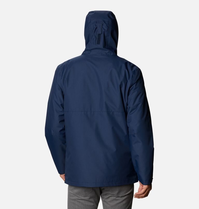 Men's Columbia Ridge Gates Interchange Jackets Navy | CA-P40L5