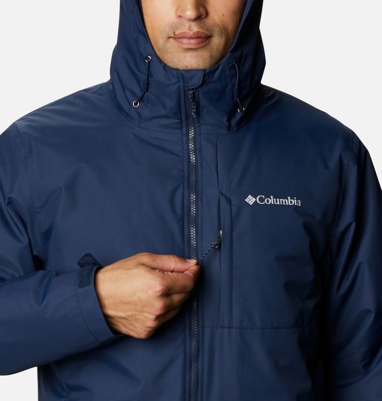 Men's Columbia Ridge Gates Interchange Jackets Navy | CA-P40L5