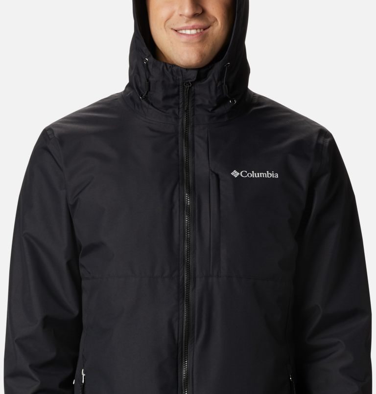 Men's Columbia Ridge Gates Interchange Jackets Black | CA-ZC18A