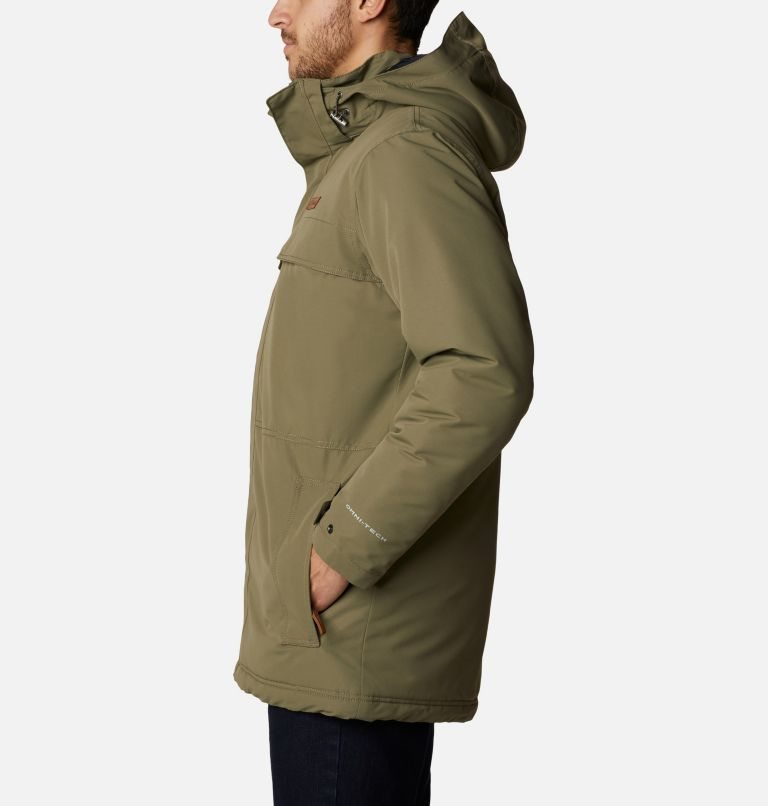 Men's Columbia Rugged Path Parka Jackets Olive | CA-HA14L