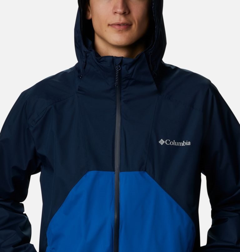 Men's Columbia Scape Rain Jackets Navy | CA-W8354