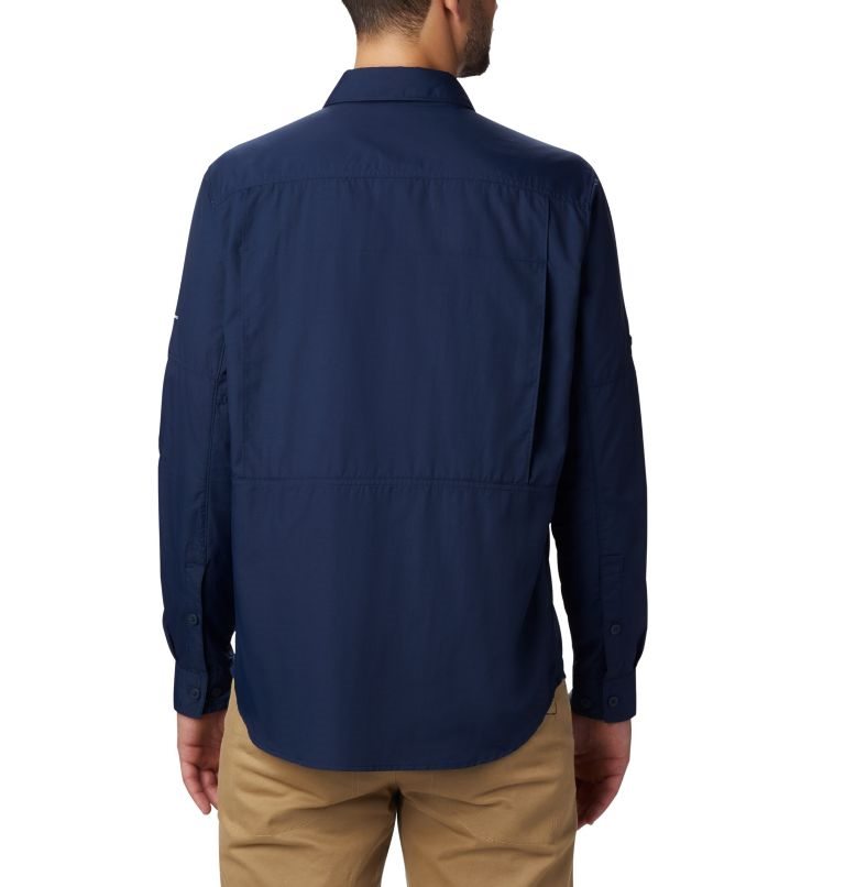 Men's Columbia Silver Ridge 2.0 Long Sleeve Shirts Navy | CA-F3A5L