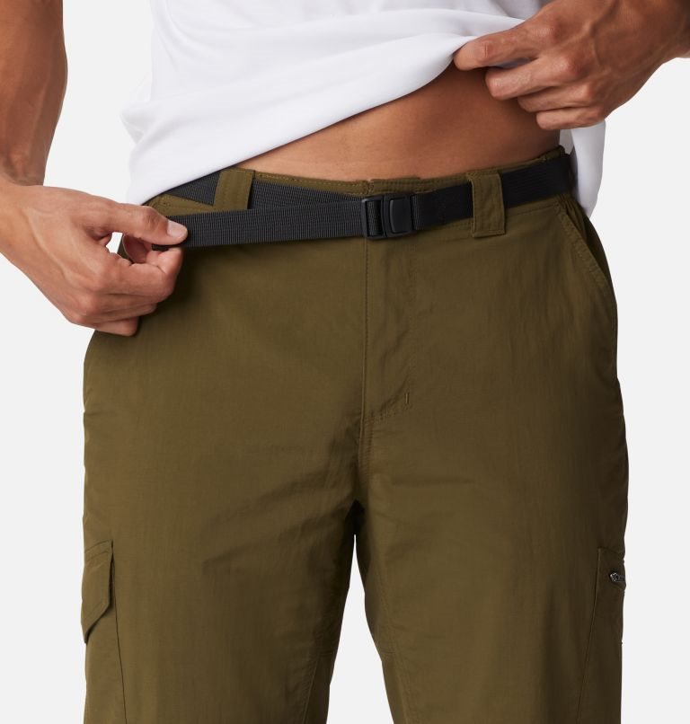 Men's Columbia Silver Ridge Cargo Pants Olive | CA-Z8C63