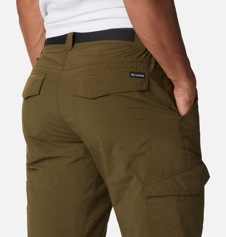 Men's Columbia Silver Ridge Cargo Pants Olive | CA-Z8C63