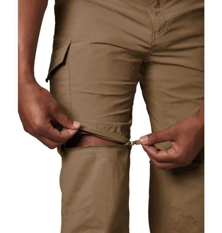 Men's Columbia Silver Ridge Convertible Pants Khaki | CA-D4605