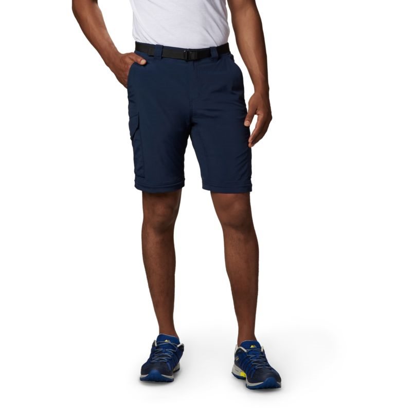 Men's Columbia Silver Ridge Convertible Pants Navy | CA-D4C58