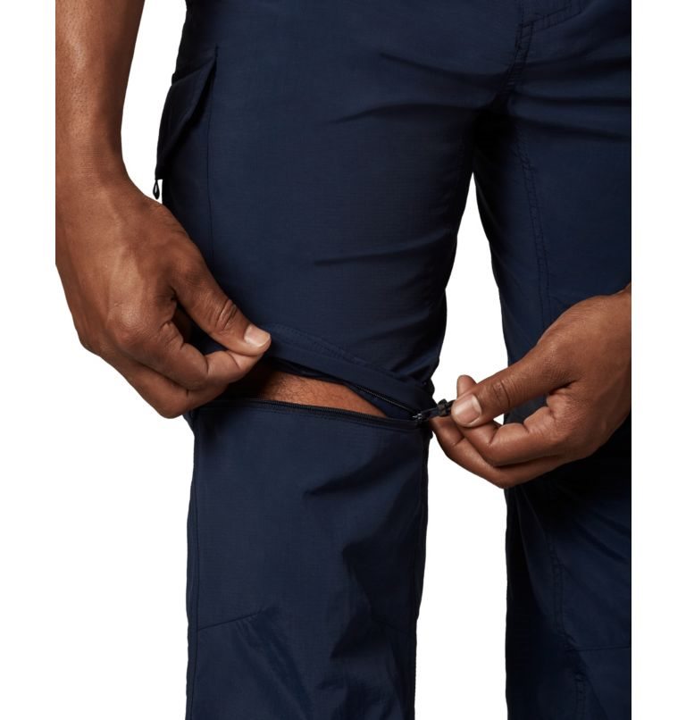 Men's Columbia Silver Ridge Convertible Pants Navy | CA-D4C58