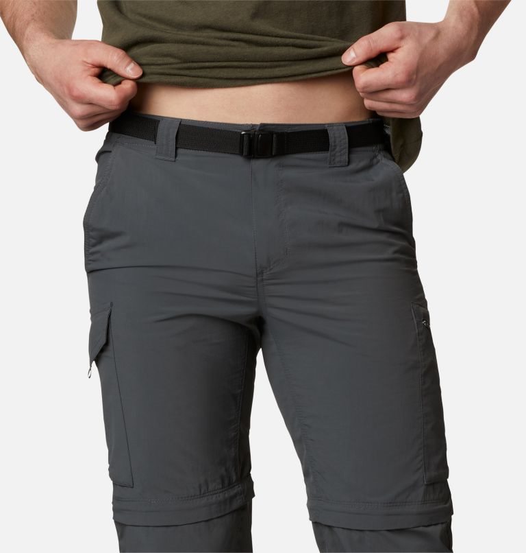 Men's Columbia Silver Ridge Convertible Pants Dark Grey | CA-E864L