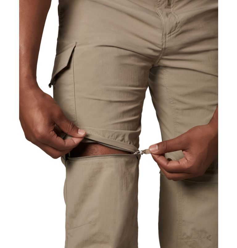 Men's Columbia Silver Ridge Convertible Pants Khaki | CA-I8064