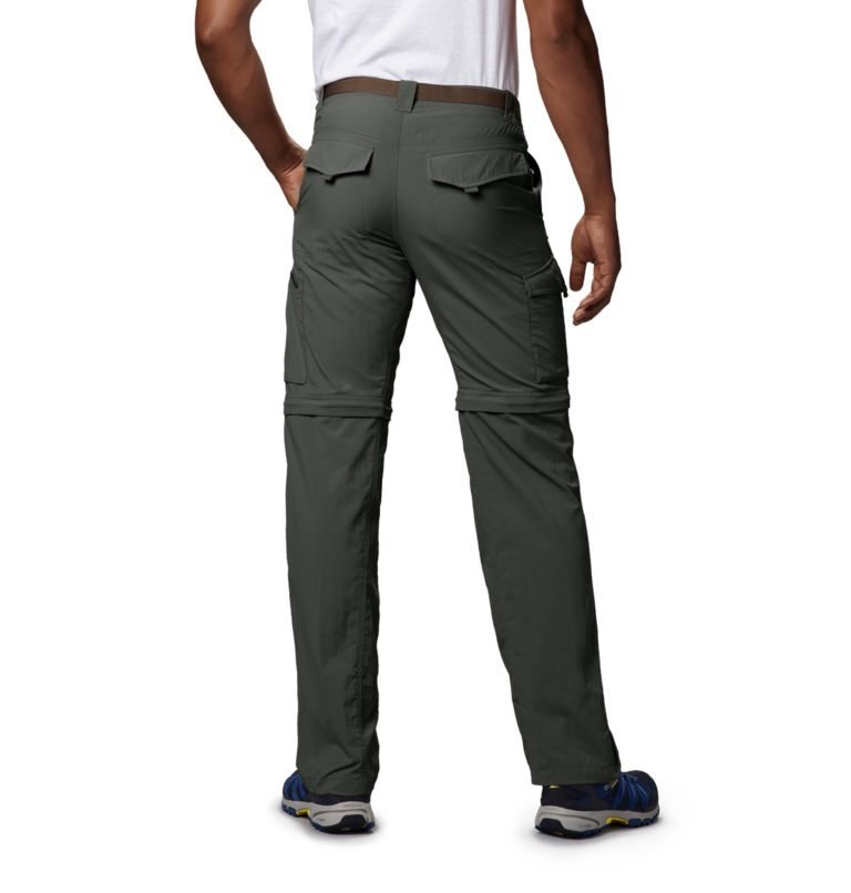 Men's Columbia Silver Ridge Convertible Pants Dark Grey | CA-P68C0