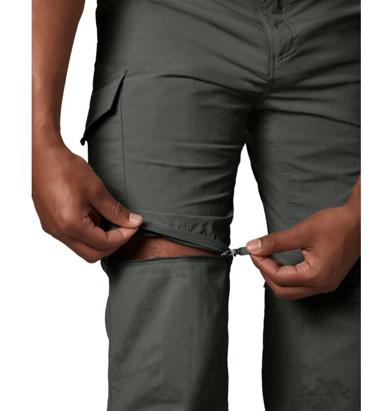 Men's Columbia Silver Ridge Convertible Pants Dark Grey | CA-P68C0