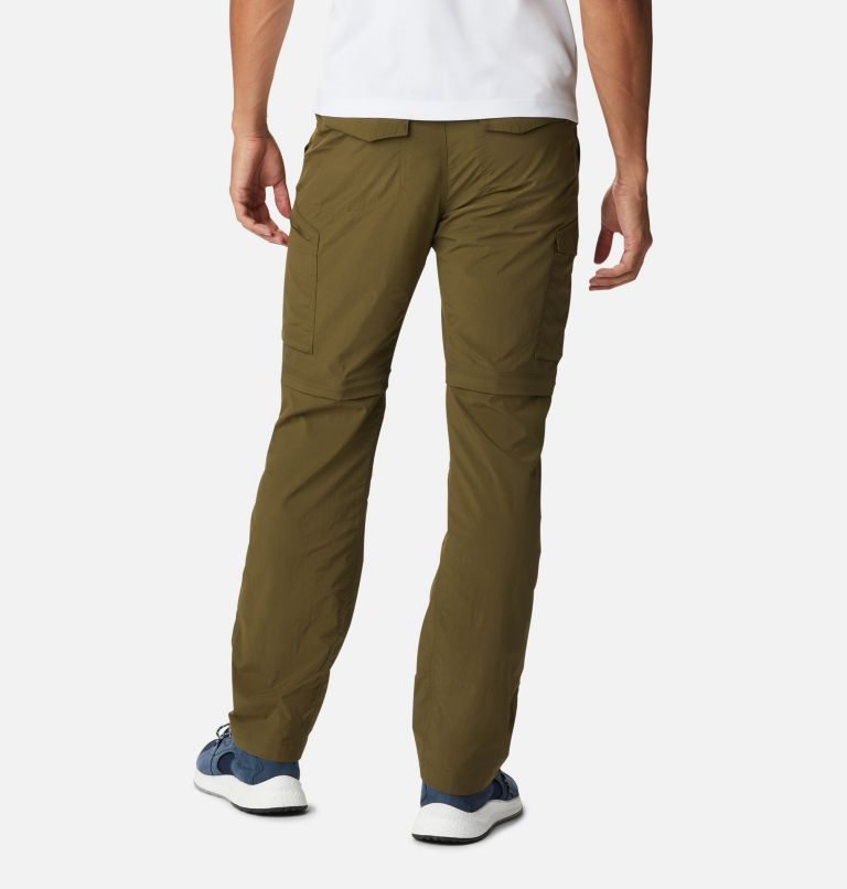 Men's Columbia Silver Ridge Convertible Pants Olive | CA-T14L5