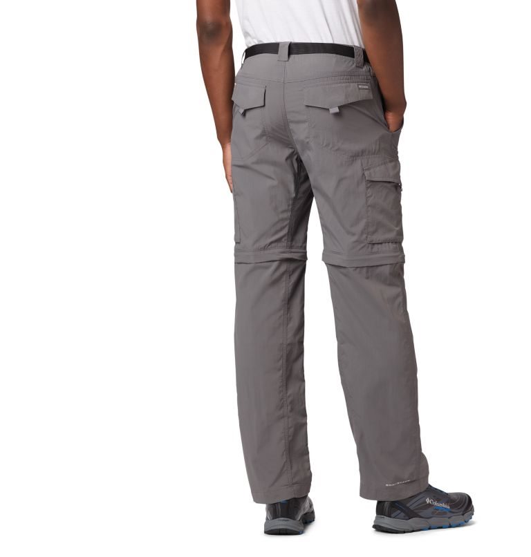 Men's Columbia Silver Ridge Convertible Pants Dark Grey | CA-YC5L0