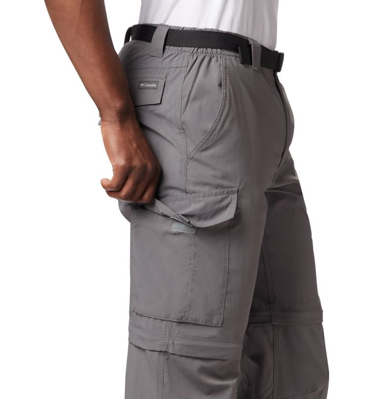 Men's Columbia Silver Ridge Convertible Pants Dark Grey | CA-YC5L0