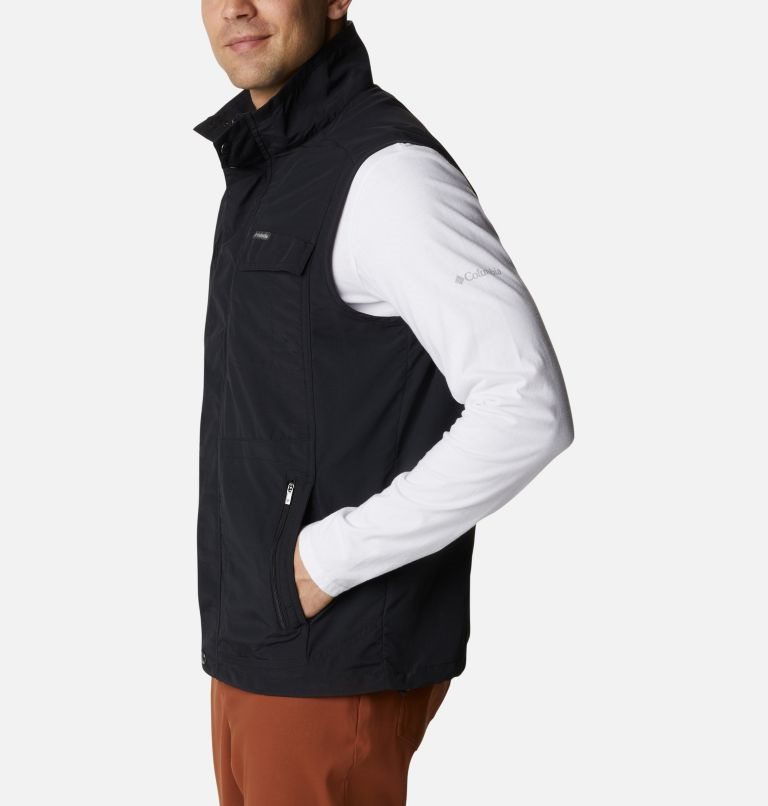 Men's Columbia Silver Ridge II Vest Black | CA-Q6L45