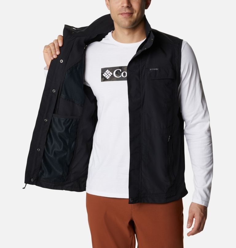 Men's Columbia Silver Ridge II Vest Black | CA-Q6L45