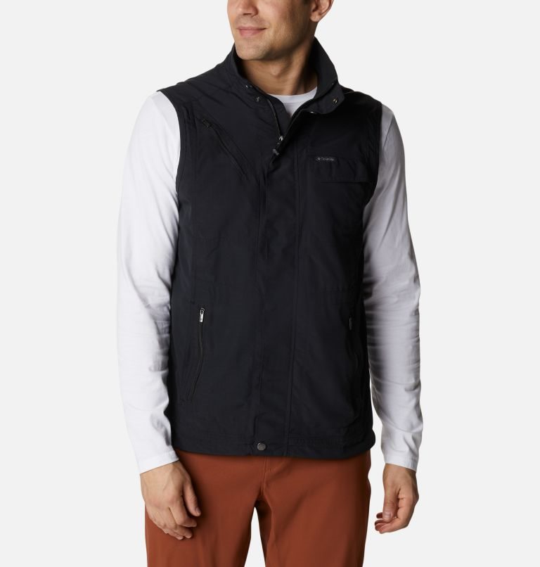 Men's Columbia Silver Ridge II Vest Black | CA-Q6L45