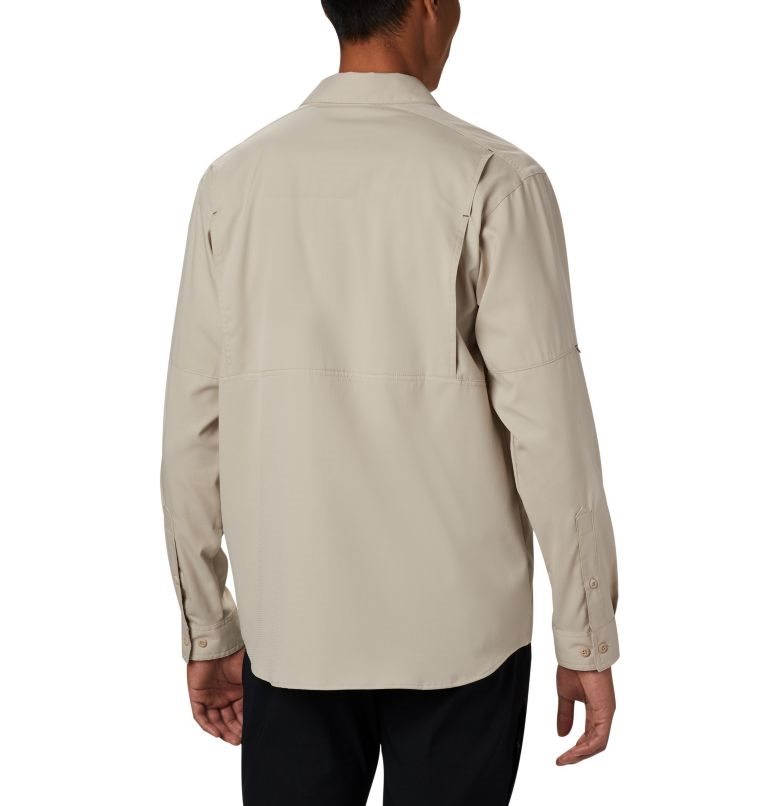 Men's Columbia Silver Ridge Lite Long Sleeve Shirts Khaki | CA-F4L05