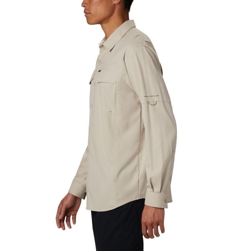 Men's Columbia Silver Ridge Lite Long Sleeve Shirts Khaki | CA-F4L05