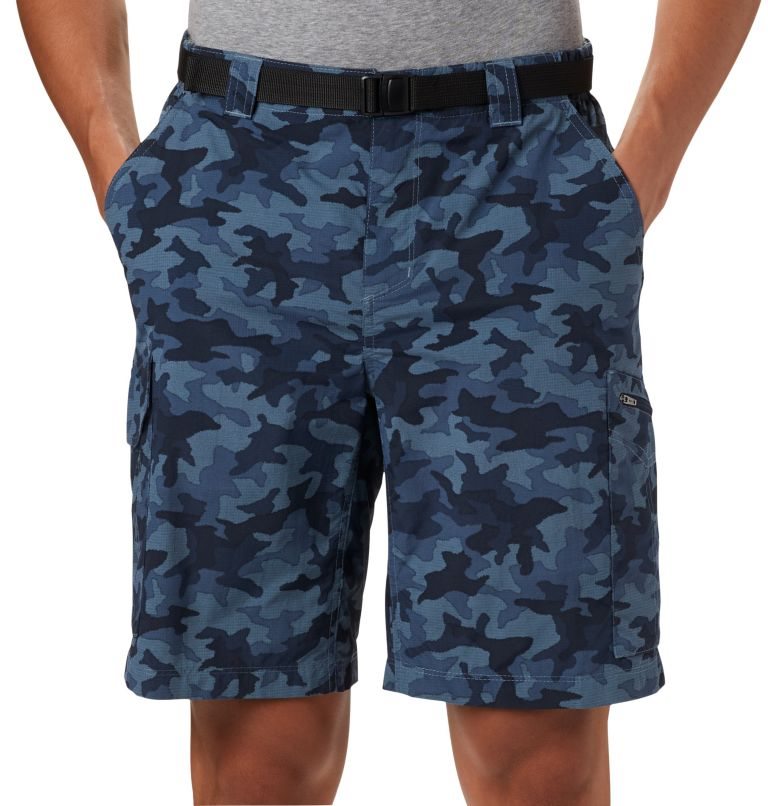 Men's Columbia Silver Ridge Printed Cargo Shorts Camo | CA-S0L53