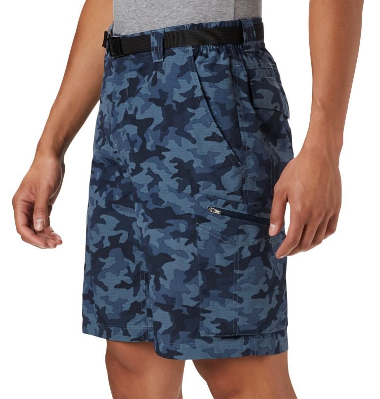 Men's Columbia Silver Ridge Printed Cargo Shorts Camo | CA-S0L53