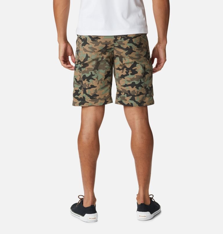 Men's Columbia Silver Ridge Printed Cargo Shorts Camo | CA-U5084