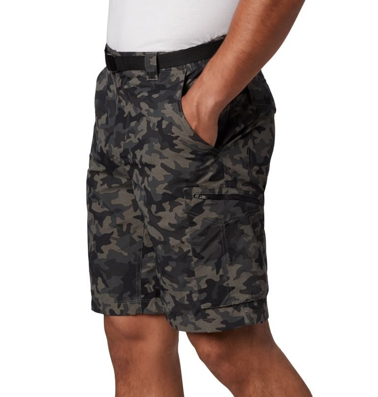 Men's Columbia Silver Ridge Printed Cargo Shorts Camo | CA-W3L8C